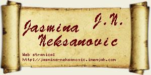 Jasmina Nekšanović vizit kartica
